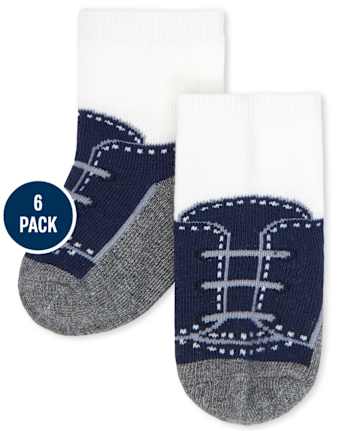 Pack de 6 pares de calcetines midi para bebé niño