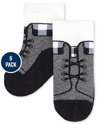 Pack de 6 pares de calcetines midi para bebé niño