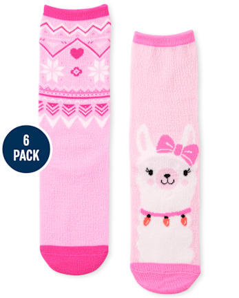 Girls Winter Crew Socks 6-Pack
