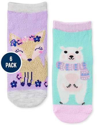 Toddler Girls Winter Midi Socks 6-Pack
