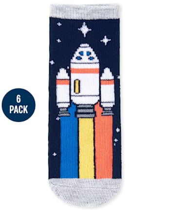 Paquete de 6 calcetines Space Midi para niños pequeños