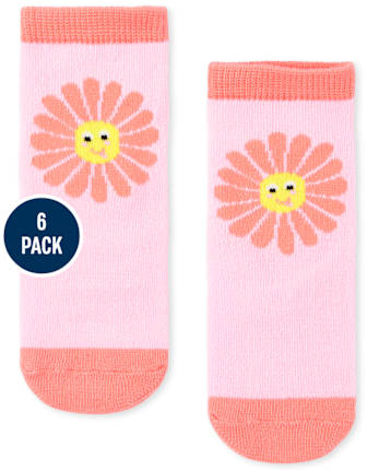 Toddler Girls Fruit Midi Socks 6-Pack