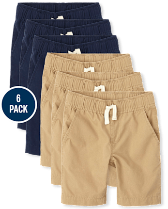 Pack de 6 Shorts tipo jogging sin cordones para niño
