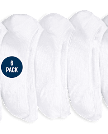 Girls No Show Socks 6-Pack