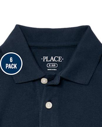 Kids Uniform Soft Pique Polo 6-Pack