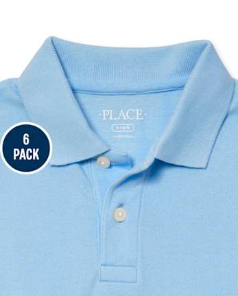 Kids Uniform Soft Pique Polo 6-Pack