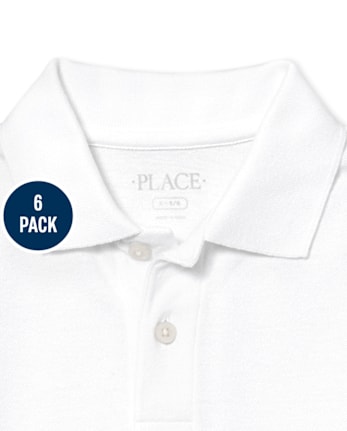 Kids Uniform Soft Pique Polo 6-Pack