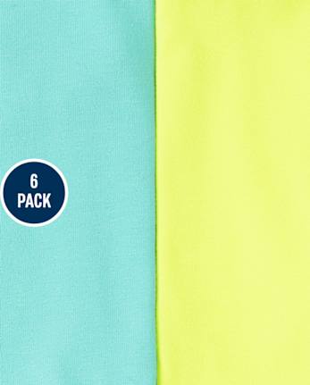 Paquete de 6 pantalones cortos de ciclismo para niñas pequeñas