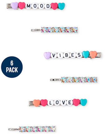Girls Mood Hair Clip 6-Pack