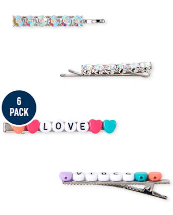 Girls Mood Hair Clip 6-Pack