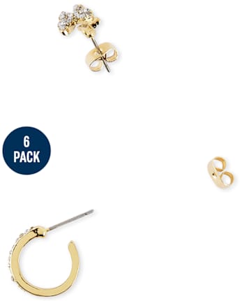 Girls Hoop Earrings 6-Pack