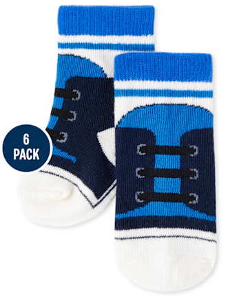 Baby Boys Striped Midi Socks 6-Pack
