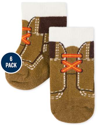 Baby Boys Striped Midi Socks 6-Pack