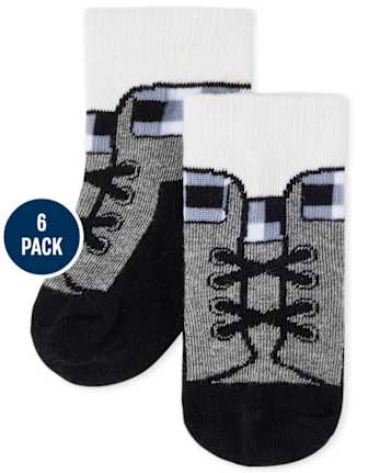 Baby Boys Striped Midi Socks 6-Pack