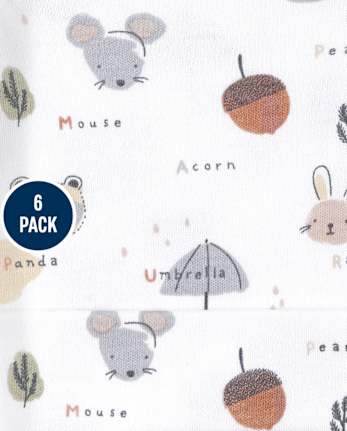 Conjunto de 6 piezas de gorro y manoplas anudadas a rayas para bebé unisex