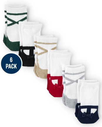 Baby Girls Dressy Midi Socks 6-Pack