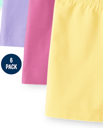 Girls Cartwheel Shorts 6-Pack