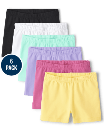 Girls Cartwheel Shorts 6-Pack