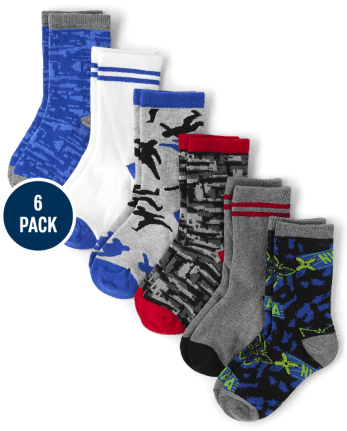 Lot de 6 paires de chaussettes Ninja Crew pour garçon