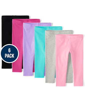 tout-petit, fille Leggings 6-Pack