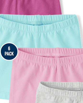 Toddler Girls Cartwheel Shorts 6-Pack