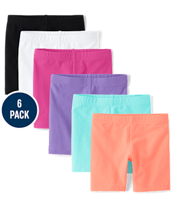 Toddler Girls Bike Shorts 6-Pack