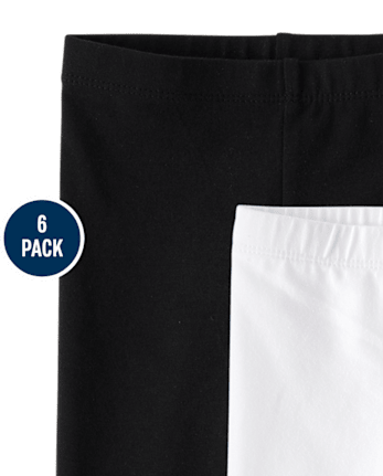 Lot de 6 leggings Capri pour petites filles