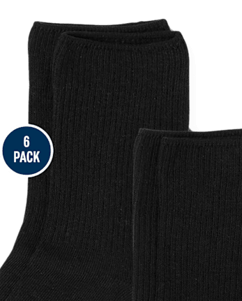 Boys Crew Socks 6-Pack