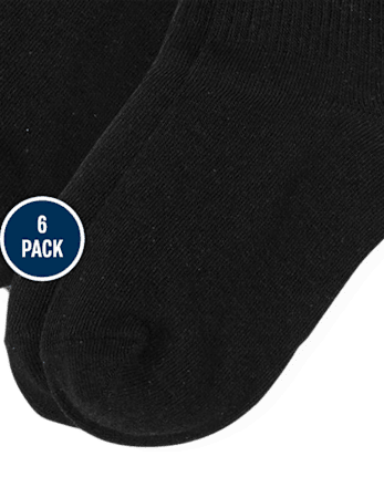 Boys Crew Socks 6-Pack