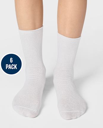 Boys Crew Socks 6-Pack