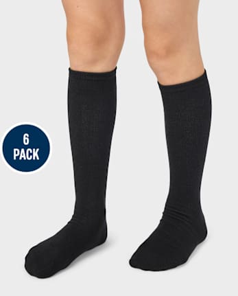 Lot de 6 paires de chaussettes hautes pour filles