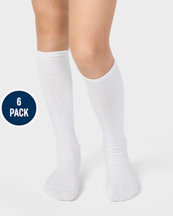 Girls Knee Socks 6-Pack