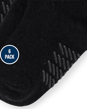 Lot de 6 paires de chaussettes à revers pour tout-petits