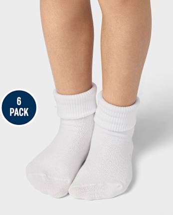 Toddler Turn Cuff Socks 6-Pack