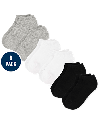 Kids Cushioned Ankle Socks 6-Pack