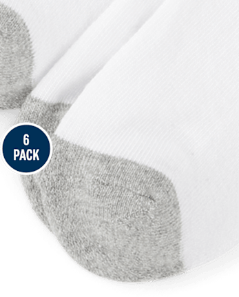 Boys Cushioned Crew Socks 6-Pack