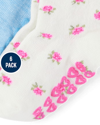 Toddler Girls Bow Midi Socks 6-Pack