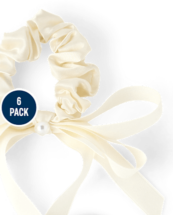 Girls Bow Scrunchie 6-Pack