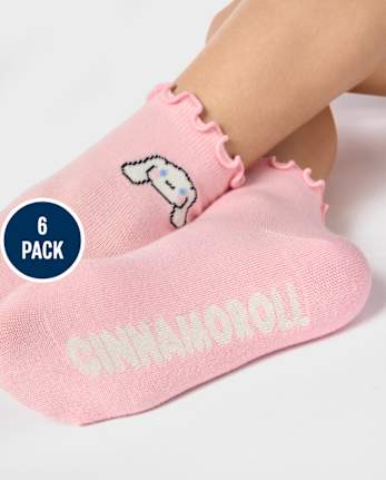 Girls Hello KittyÂ® And Friends Midi Socks 6-Pack