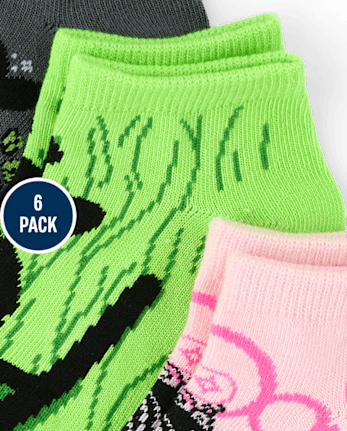 Baby And Toddler Girls Wickedâ¢ Ankle Socks 6-Pack
