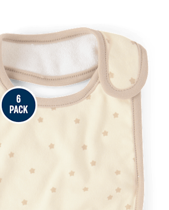 Baby Star Bib And Burp Cloth 6-Piece Set