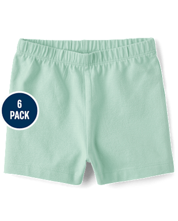 Toddler Girls Cartwheel Shorts 6-Pack