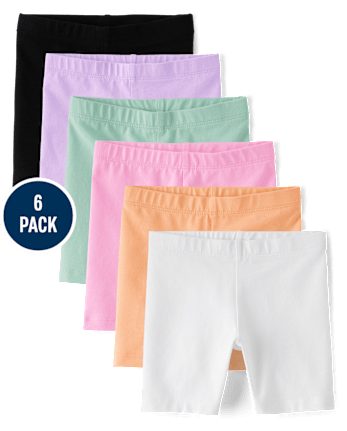 Toddler Girls Bike Shorts 6-Pack