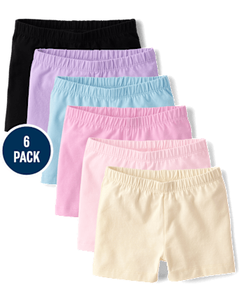 Girls Cartwheel Shorts 6-Pack
