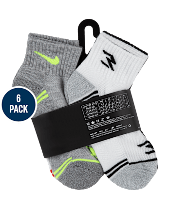 Boys Nike 3BRAND™ by Russell Wilson Ankle Socks 6-Pack