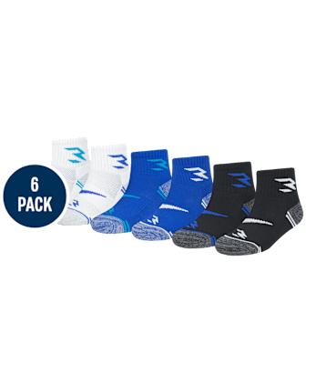 Boys Nike 3BRANDâ¢ by Russell Wilson Midi Socks 6-Pack