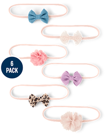 Baby Girls Bow Headwrap 6-Pack