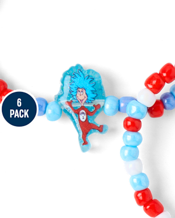 Bracelet de perles pour filles Dr. Seuss Chat chapeauté™ (lot de 6) - MULTI CLR
