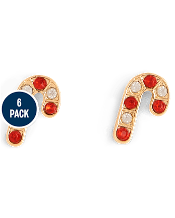 Girls Holiday Earrings 6-Pack - MULTI CLR