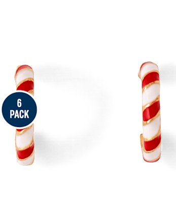 Girls Holiday Earrings 6-Pack - MULTI CLR